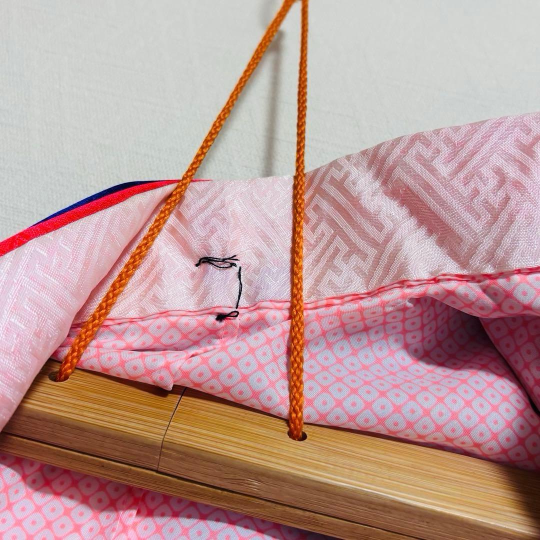 【女の子】 着物 襦袢 2点セット 草花模様 金駒刺繍入り 七五三 7歳