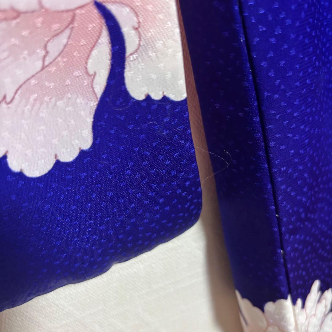 【女の子】 着物 襦袢 2点セット 草花模様 金駒刺繍入り 七五三 7歳