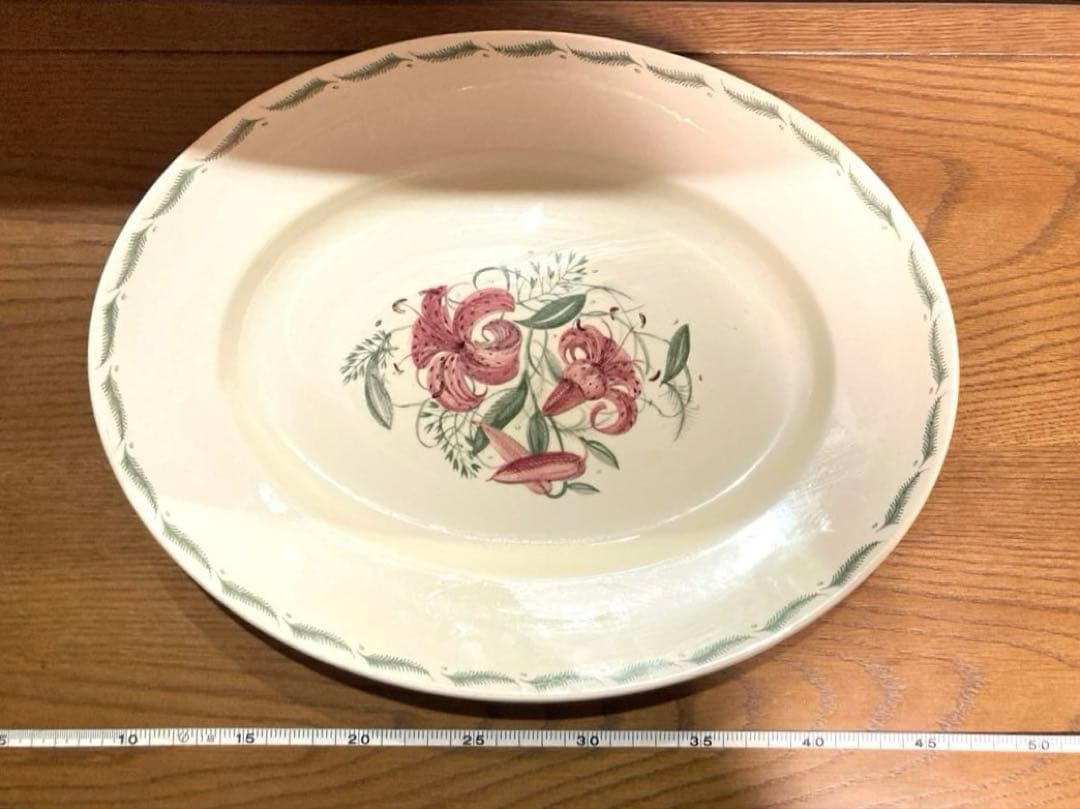 スージークーパー 花柄オーバル皿