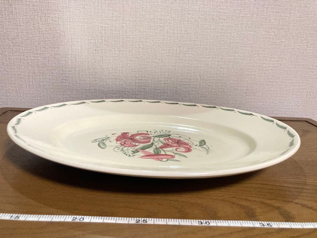 スージークーパー 花柄オーバル皿