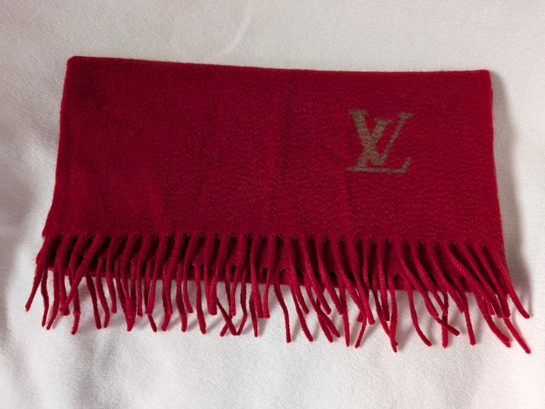 ルイヴィトン ロゴモチーフ カシミヤマフラー