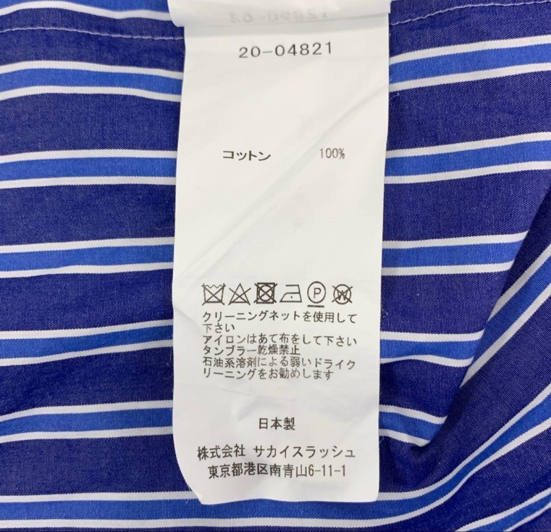 Sacai ストライプフレアシャツ　　2