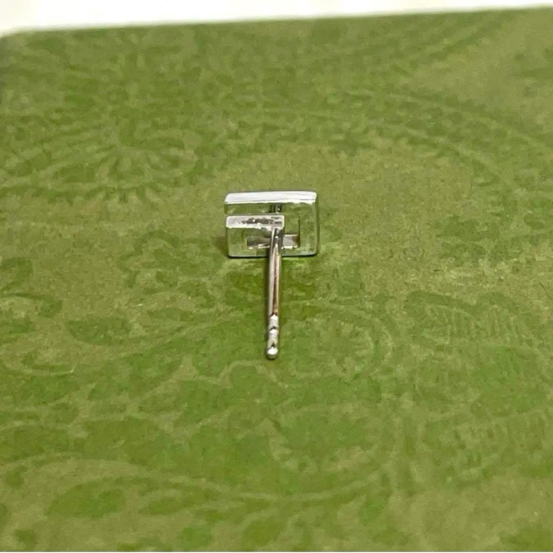 GUCCI スクエアGピアス片耳　Gロゴ　K18WG メンズ/レディース