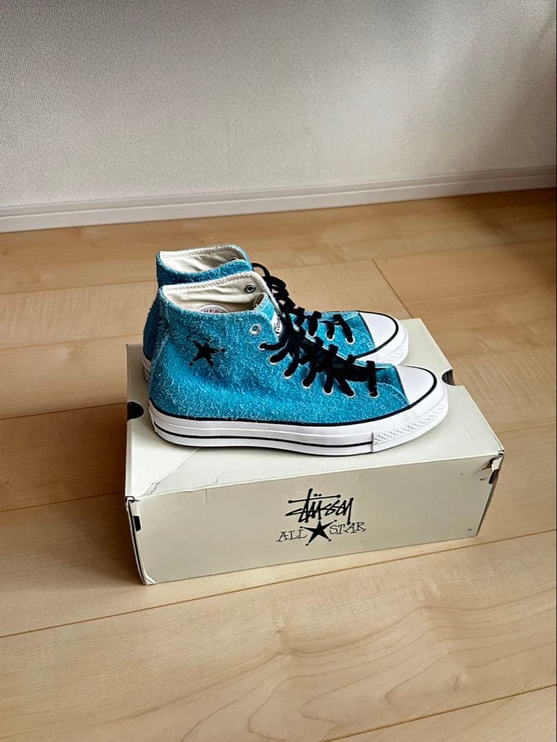 CONVERSE STUSSY コラボ スニーカー 青