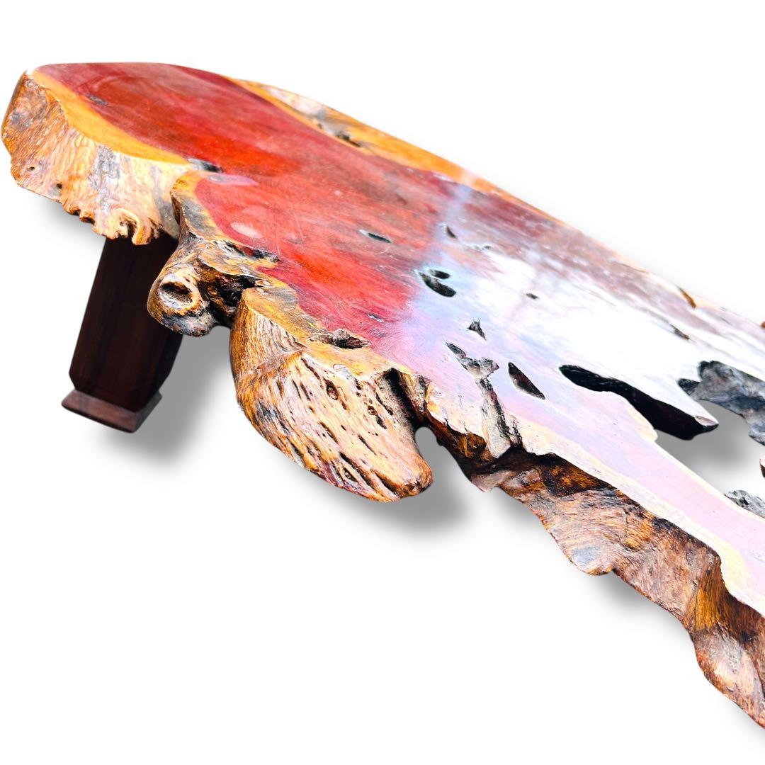 【超特価品】特大 高級 花梨 座卓 一枚板 天然木 ローテーブル 古民家