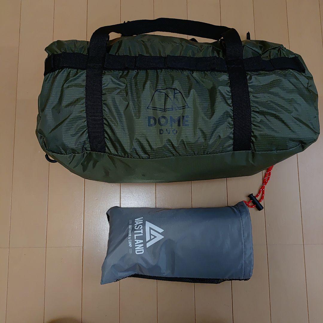 VASTLAND ドームテント デュオ ソロ　Sサイズ 2人用　純正シート付