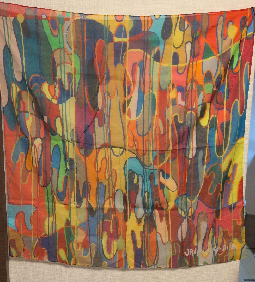 m*☻様 JANTJE_ONTEMBAAR　アートスカーフ　一笑懸命