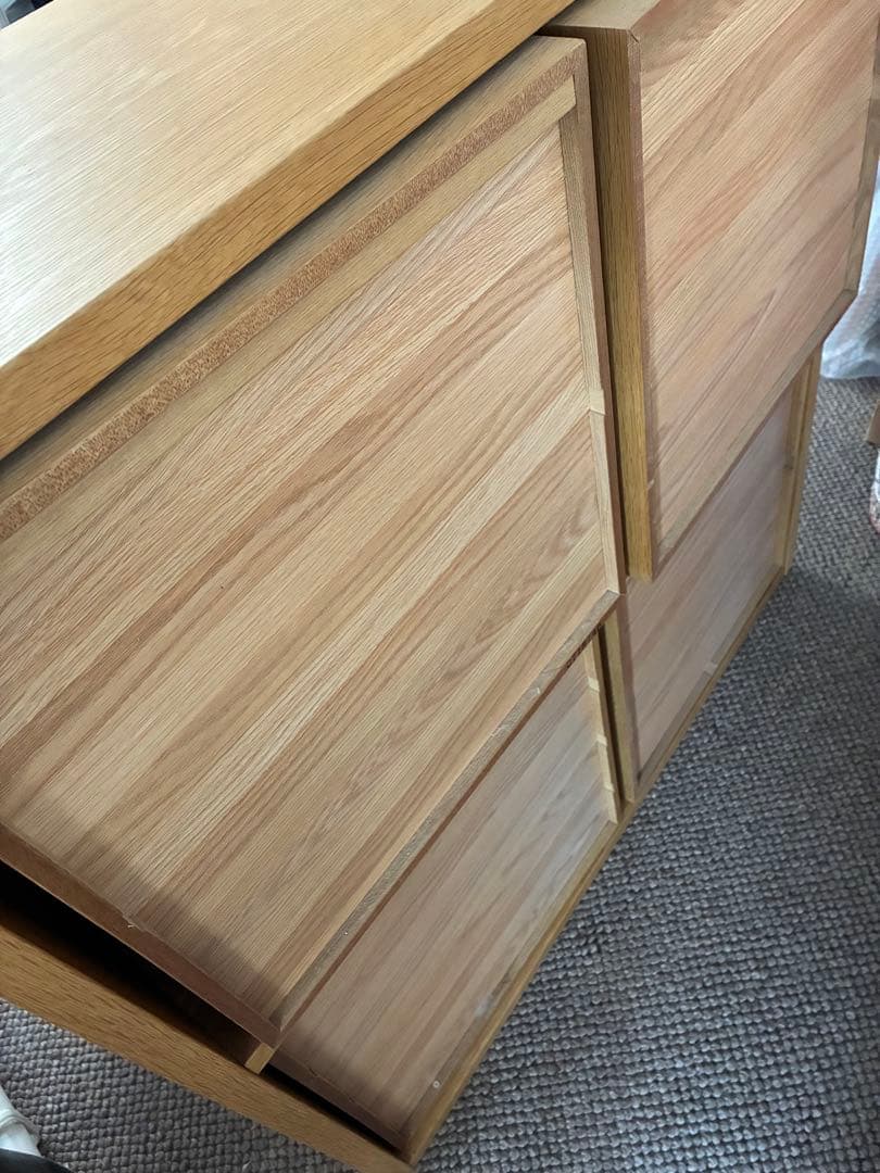 無印良品　木製　スタッキングチェスト