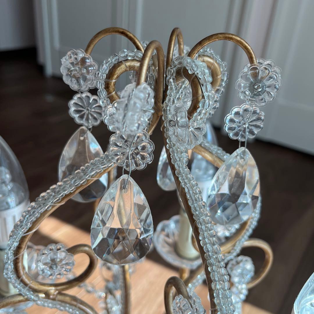 スツール　オットマン　シャンデリアランプ3点　引き取り限定