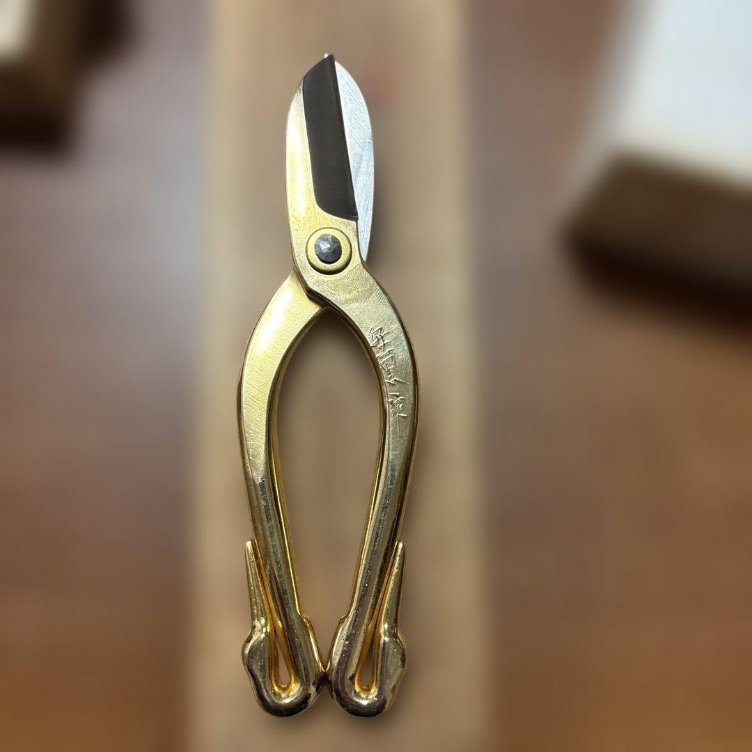 池坊　ハサミ　池坊家元敬老記念 高級花鋏 安重打刃物店 家元御用達ハサミ