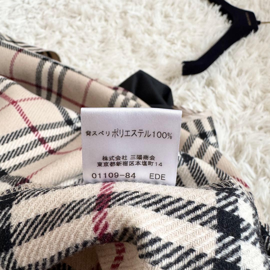 美品　バーバリーロンドン　トレンチコート　ライナー　ノバチェック　ブラック　M