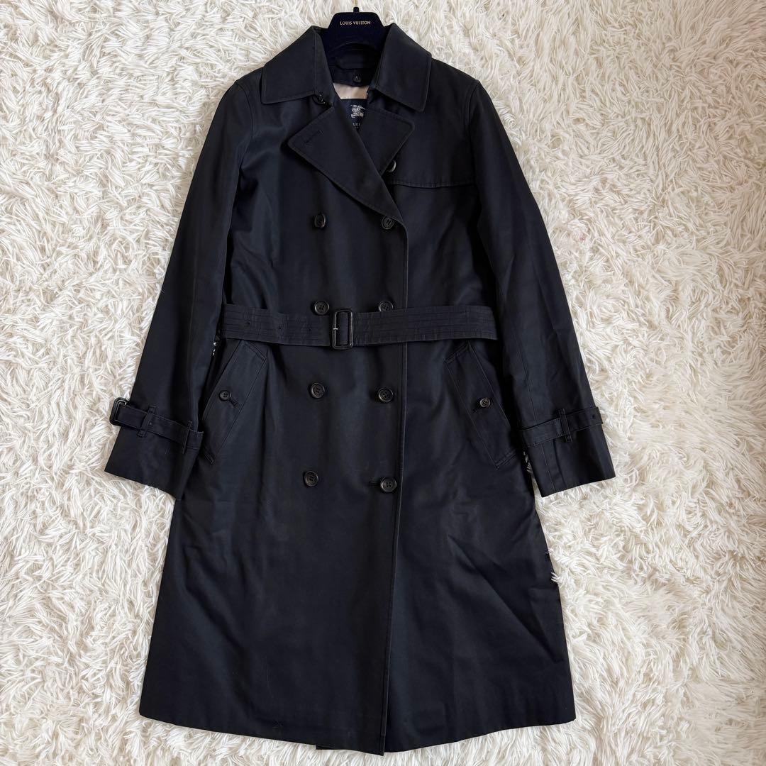 美品　バーバリーロンドン　トレンチコート　ライナー　ノバチェック　ブラック　M