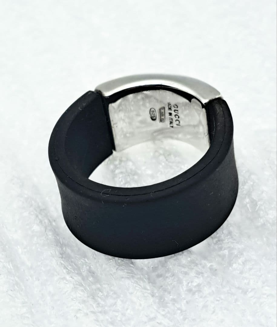 GUCCI ラバーコンビSV925 リング 21号
