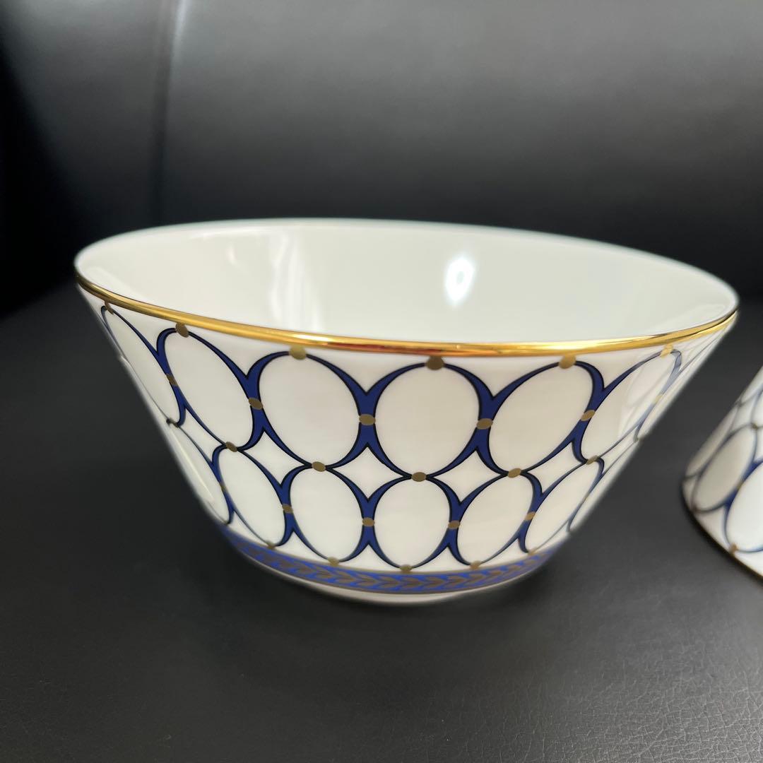 ［新品］ ルネッサンスゴールド(ブルー) ボウルセット