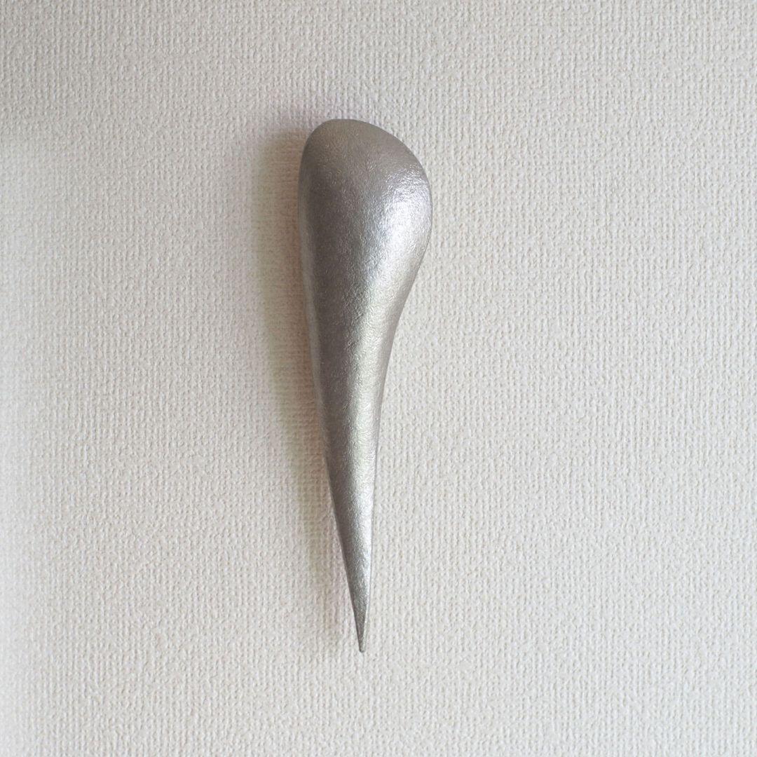 錫の花器　オブジェ　壁掛け