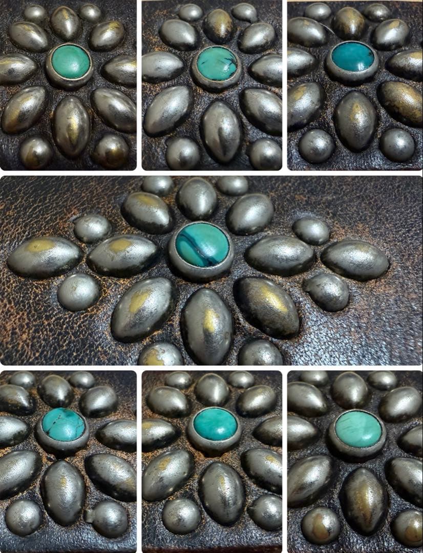 ヒステリックグラマーx オールドスタッズ⭐️ブラック 茶芯⭐️ターコイズストーン⭐️M