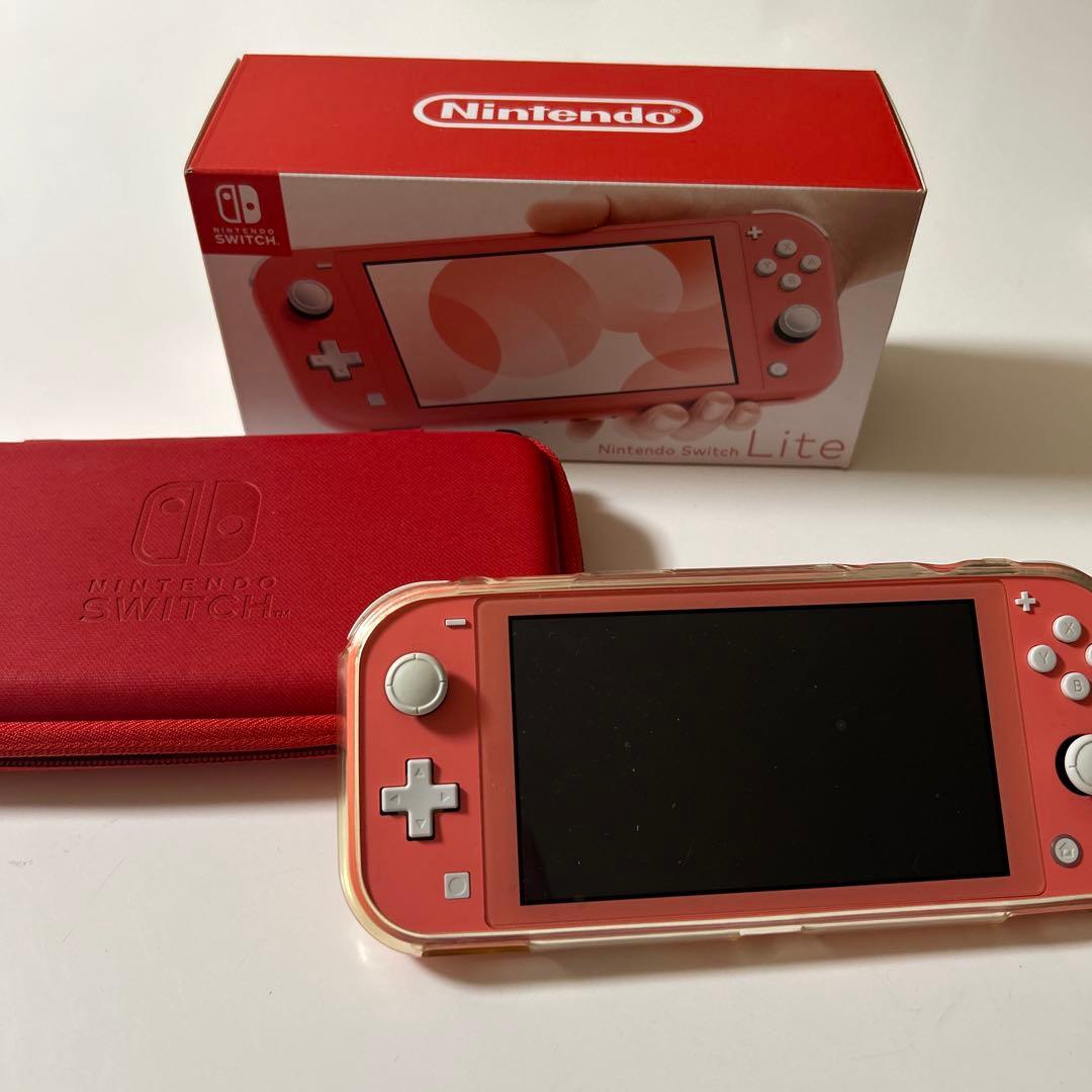 Nintendo Switch Lite ピンク 本体のみ　箱、ケース付き