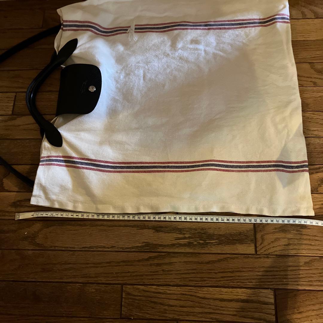 ストライプトートバッグ ホワイト