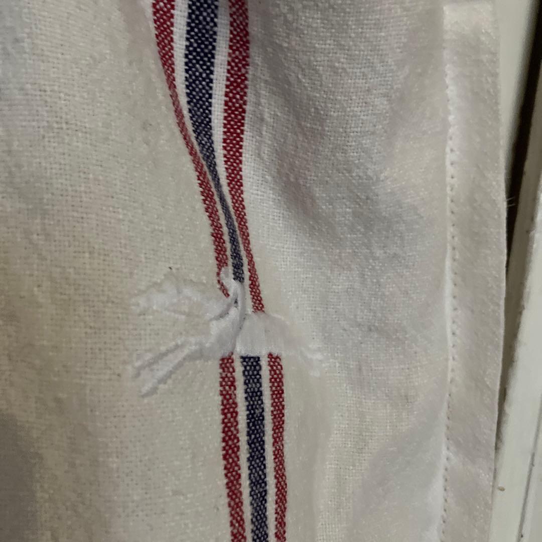 ストライプトートバッグ ホワイト