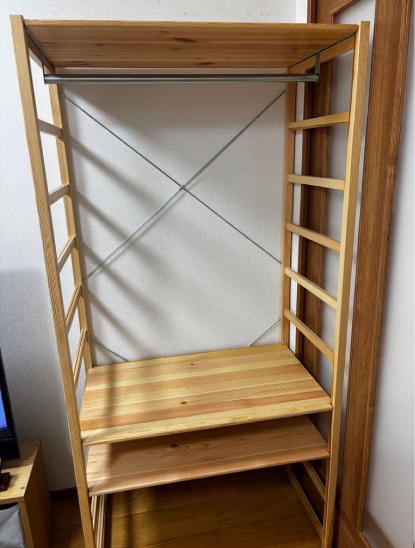 パイン材ユニットシェルフ　棚板ワイド　大