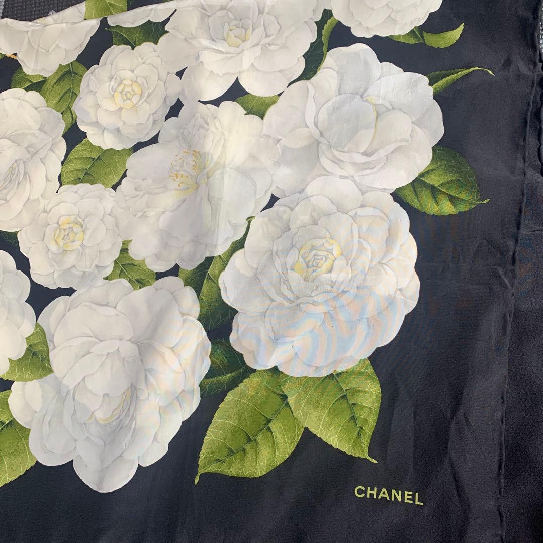 CHANEL シルク100% スカーフ　箱無し　紙袋あり