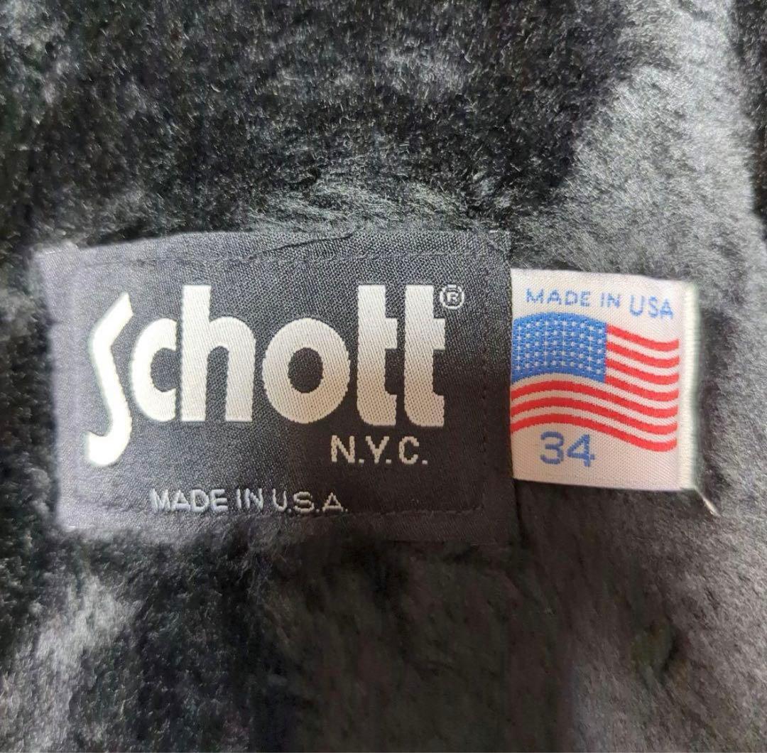 80s USA製 ショット 641EVS シングルライダースジャケット Sサイズ