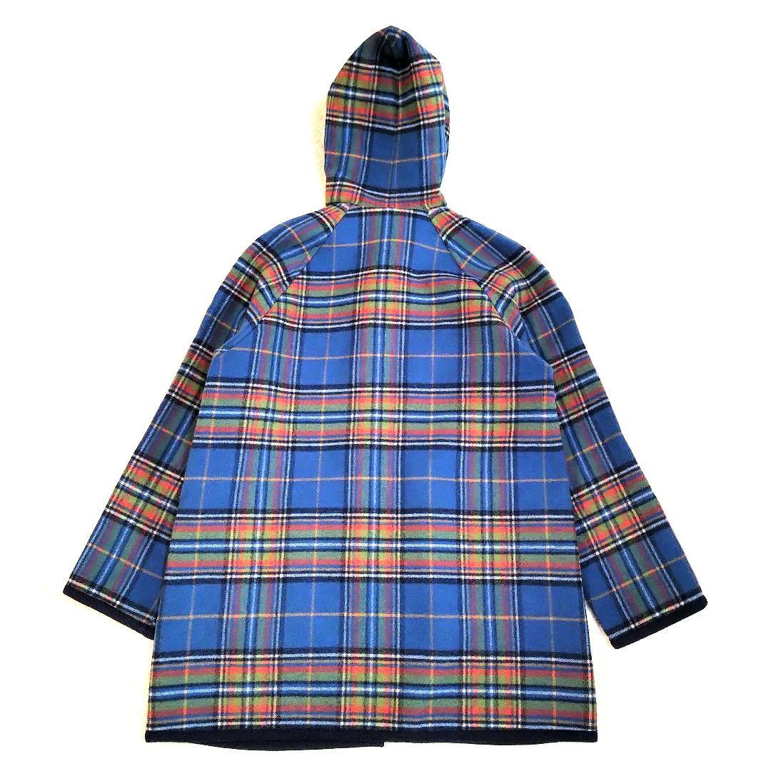 YORKLAND リバーシブル チェック フーデットコート ラグランスリーブ