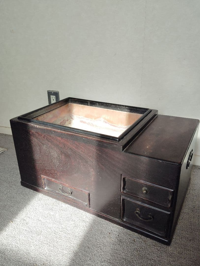 長火鉢　唐木造　江戸火鉢・関東型