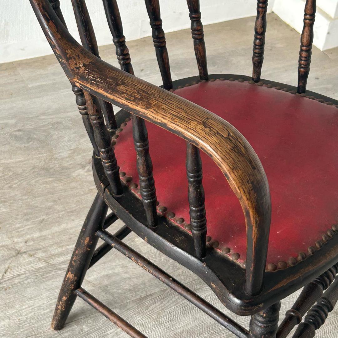 イギリス アンティーク 家具 アーム チェア 1900年頃 椅子 592A