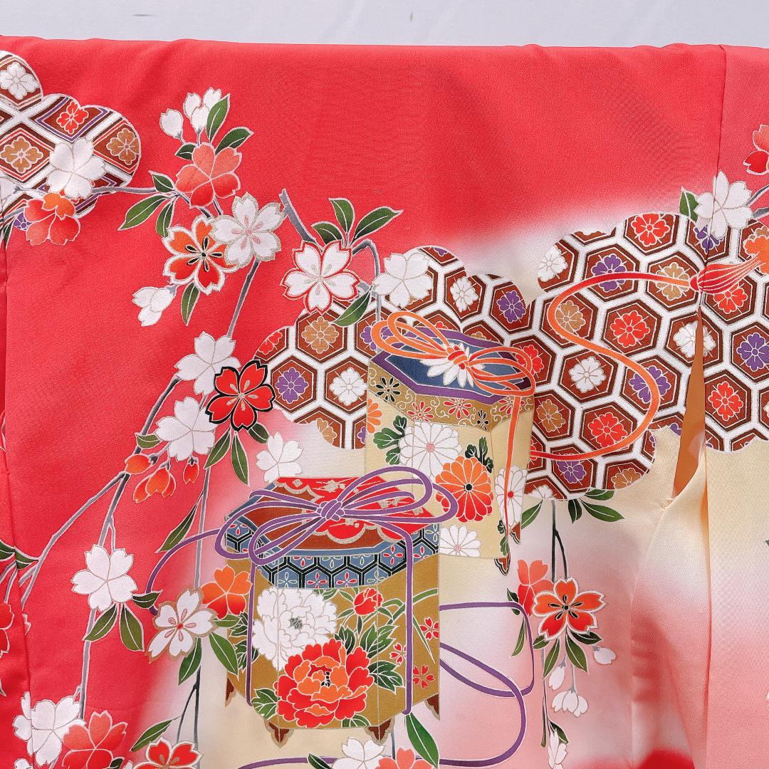 Y★3976★ 子供着物 襦袢付き 一つ身 女の子 七五三 3才