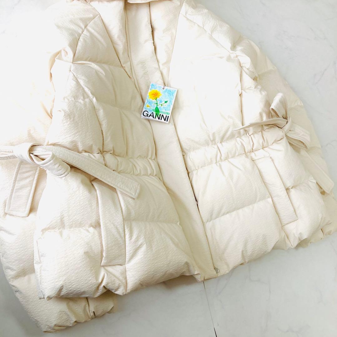 未使用級✨️24AW GANNI ダウン　コート　ジャケット　ベルト