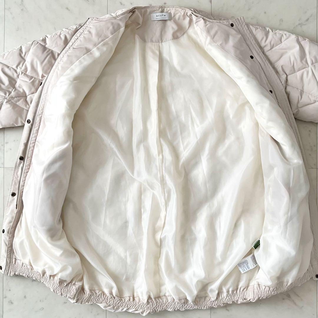 人気＊アーバンリサーチ コクーンキルティングロングダウン acuta アイボリー