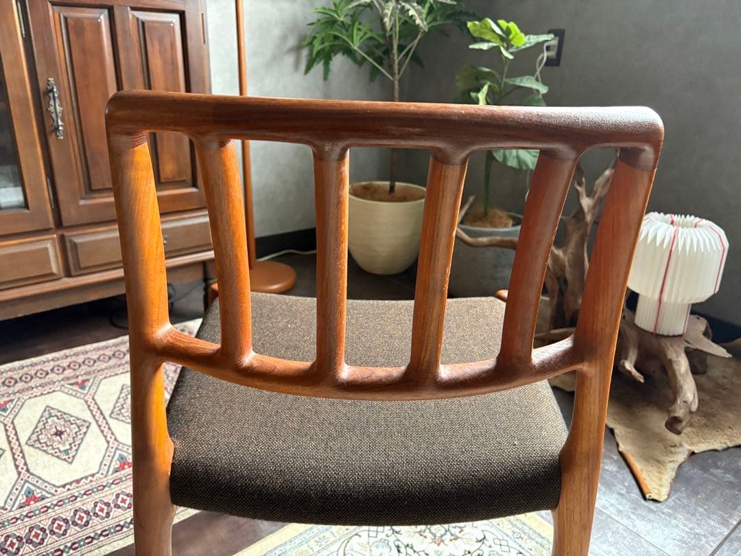 ①J.L. Møllers JLモラー　北欧ヴィンテージチェア　チーク材　NZ