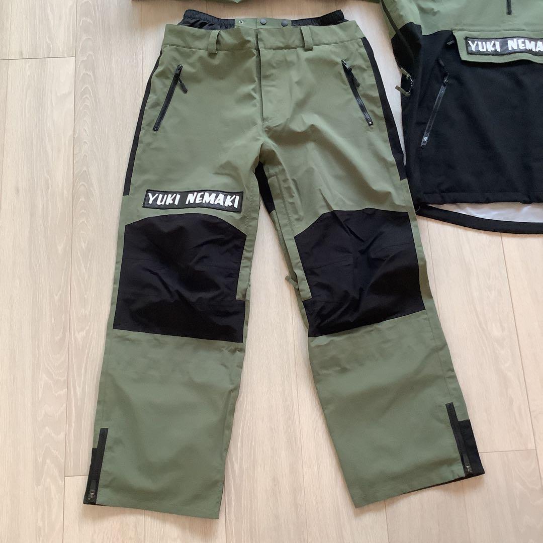 043 YUKI NEMAKI スノーボードウエアーセットアップL上下セット