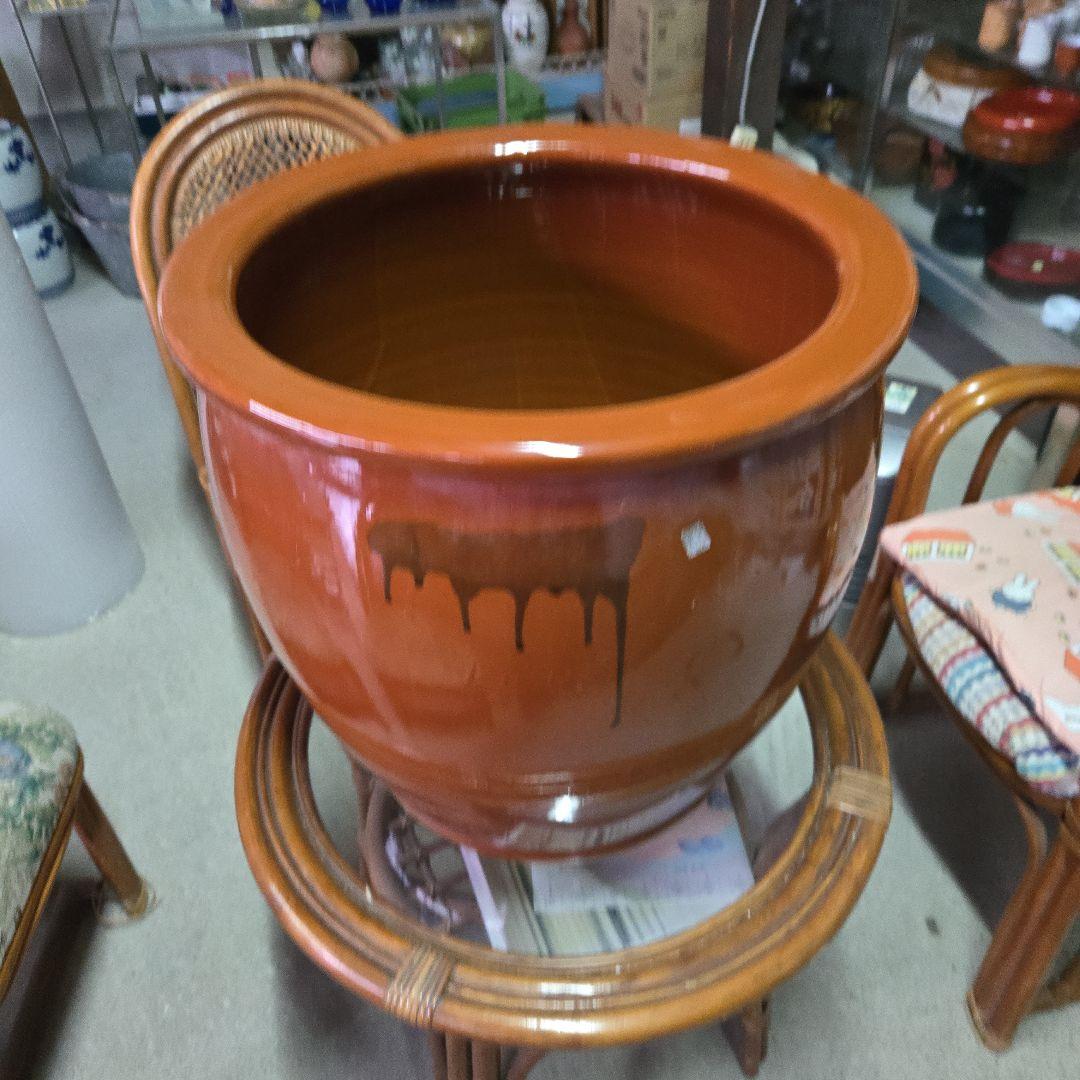 32号　半胴カメ　蓋無し　常滑焼　久松窯　57L　国内製