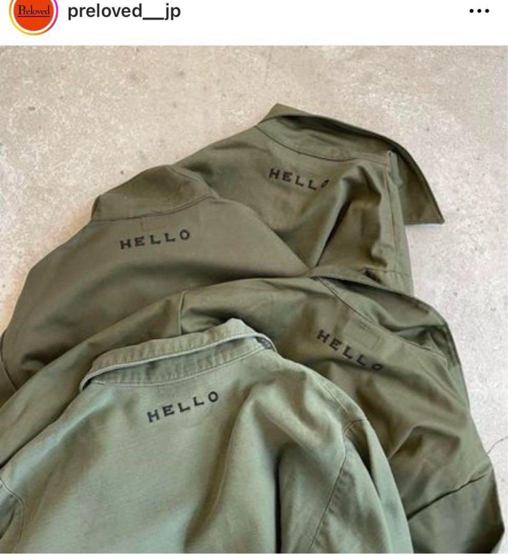 Preloved 刺繍 ミリタリージャケット Shinzone