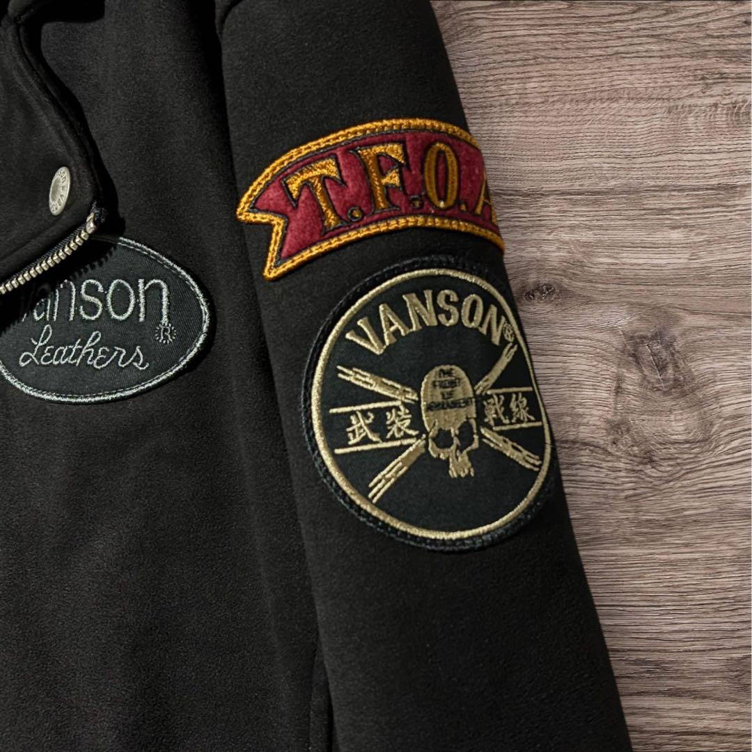 VANSON バンソン ライダースジャケット ブラック