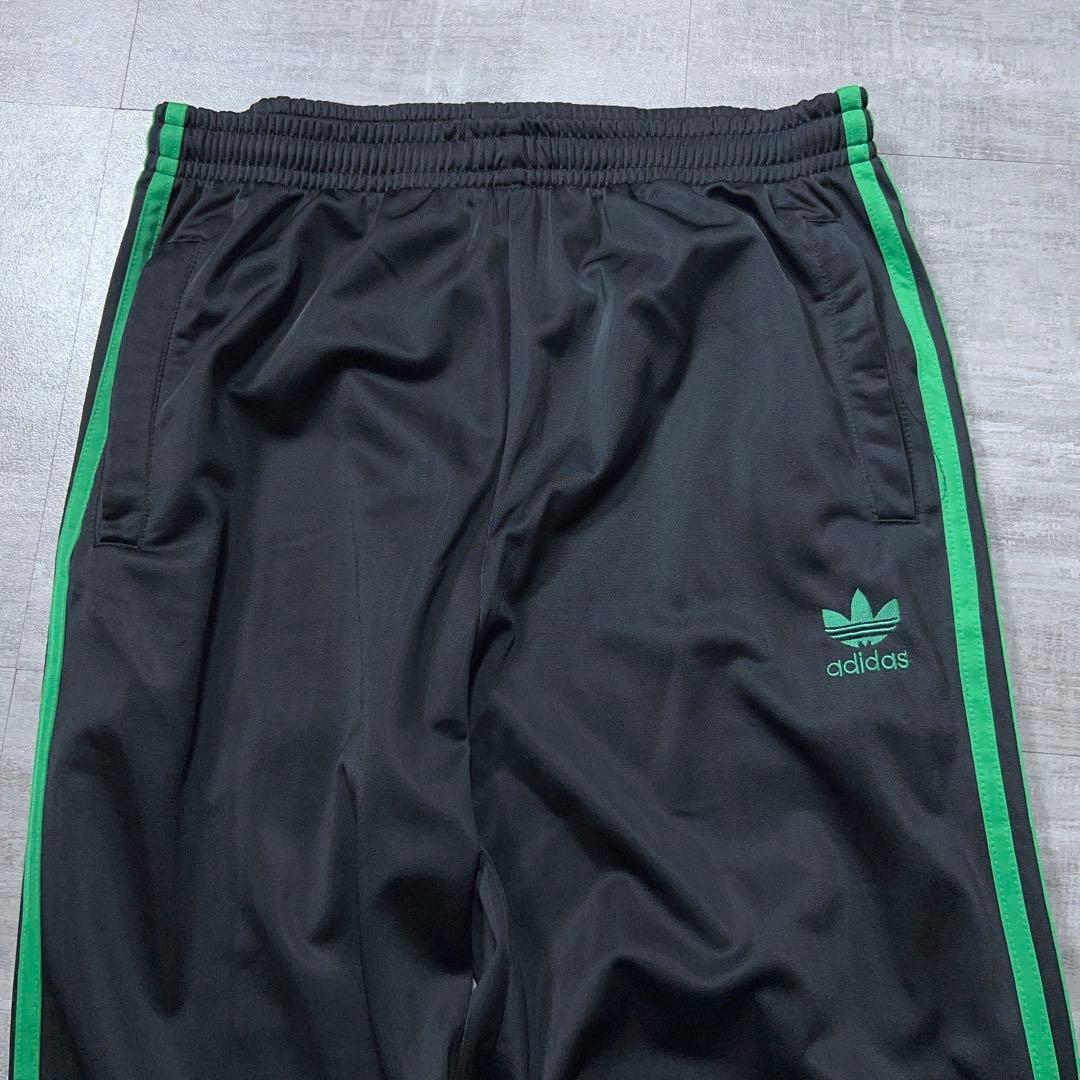 レアカラー アディダス ファイヤーバード ジャージ セットアップ 上下 L 黒緑