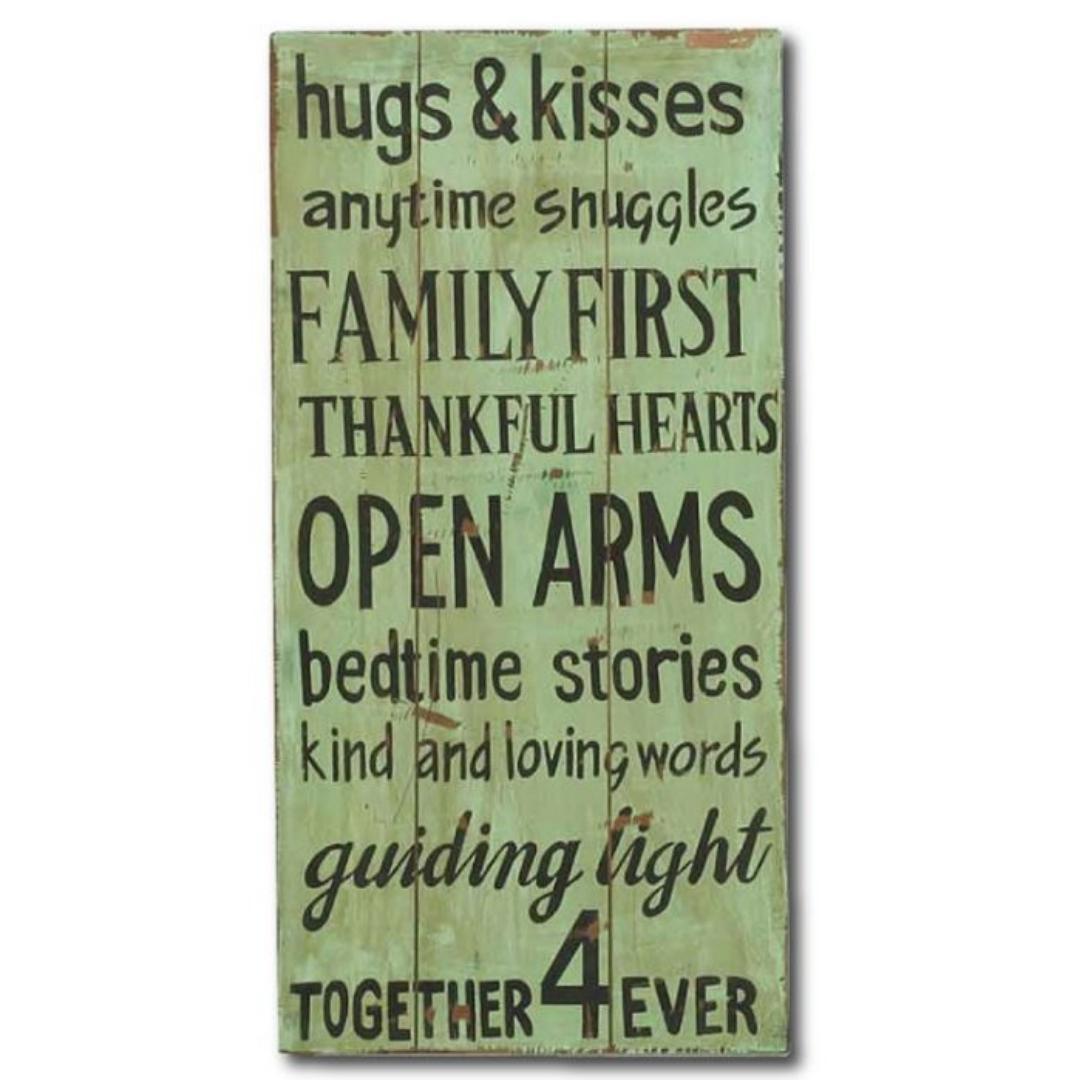 【壁掛け】シャビーなウォールデコレーション（HUGS）