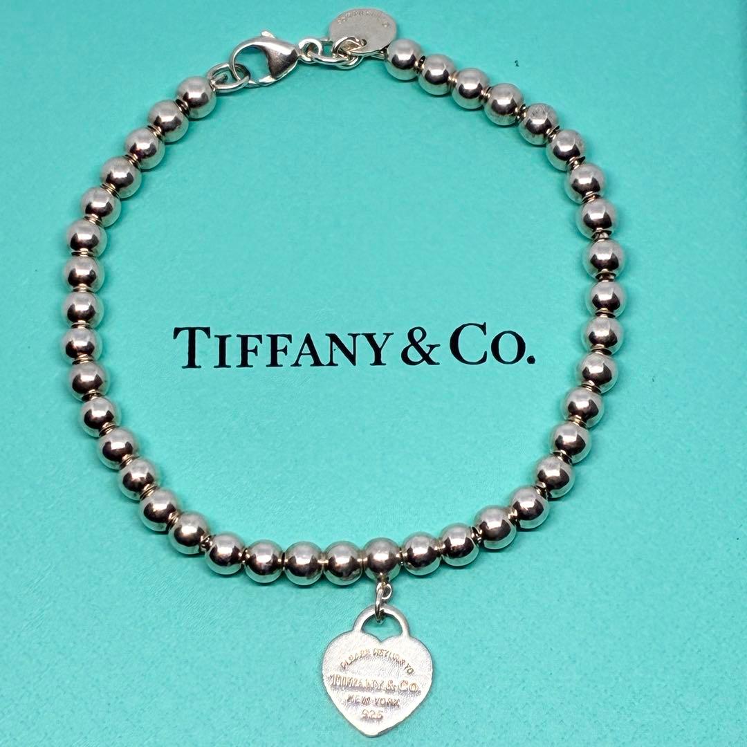【美品】Tiffany ブレスレット リターントゥ ブレスレット ハートタグ