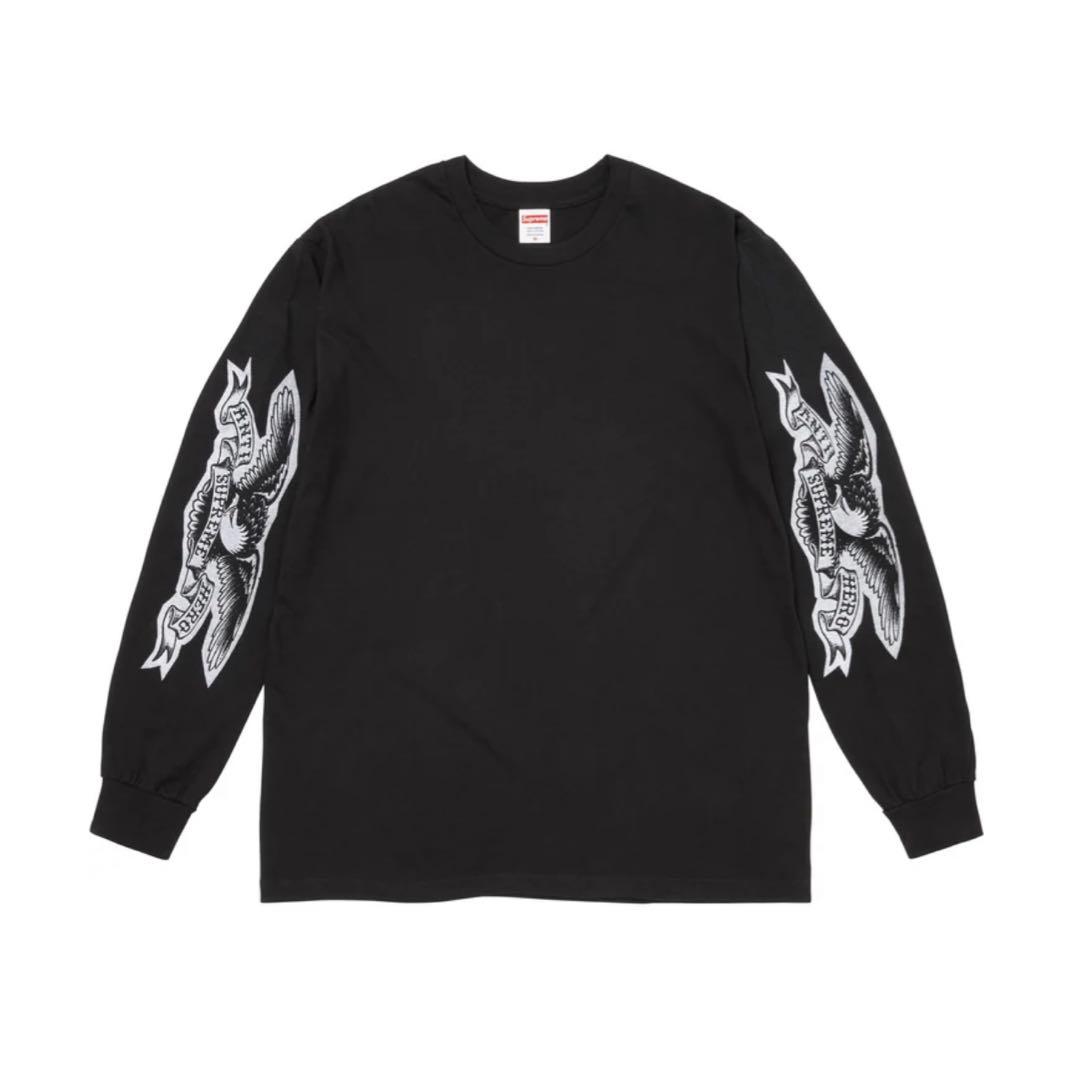 Supreme Eagle L/S Tee 黒　XL