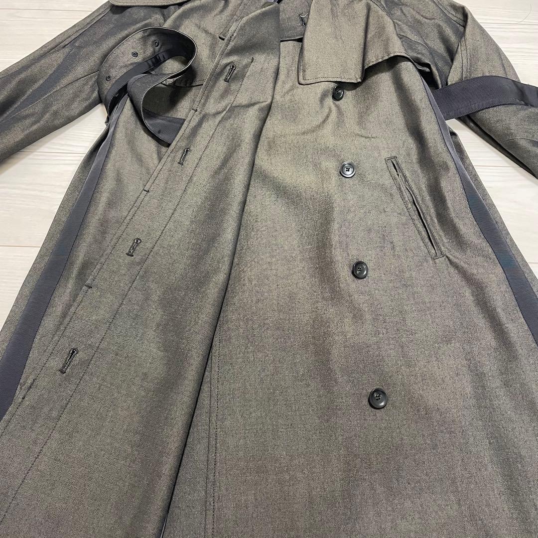 AMERI アメリ　MINIMAL FLARE LONG TRENCH COAT