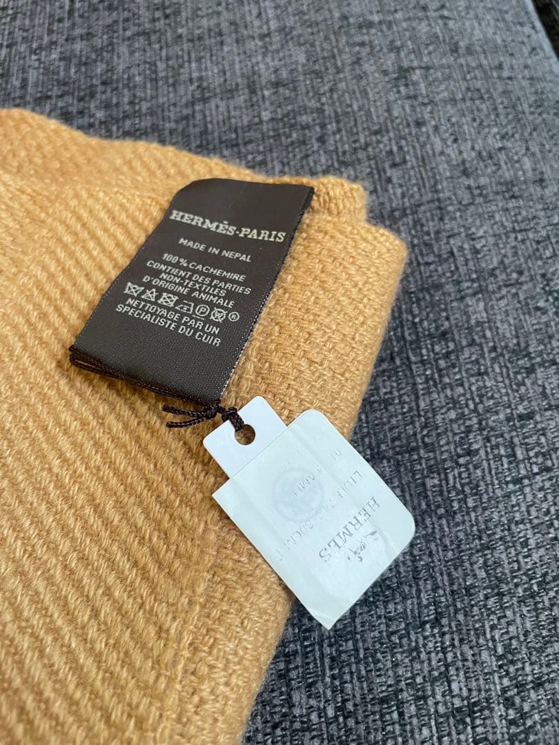 ⭐︎新品・未使用⭐︎ HERMES カシミヤストールRayee H キャメル