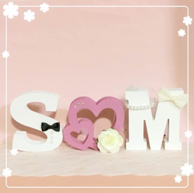 こまり様確認用♡ウエディングバージョン・イニシャルオブジェ