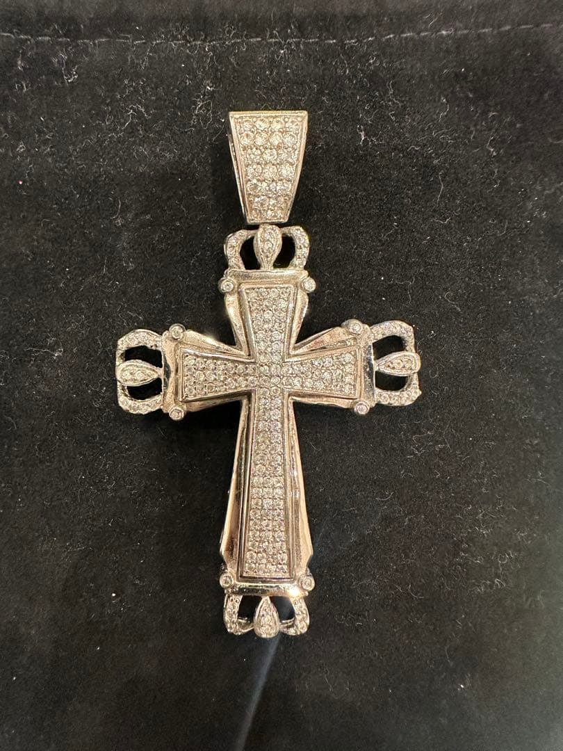 シルバー925 クロス　ペンダント　HIPHOP ネックレス Y2K