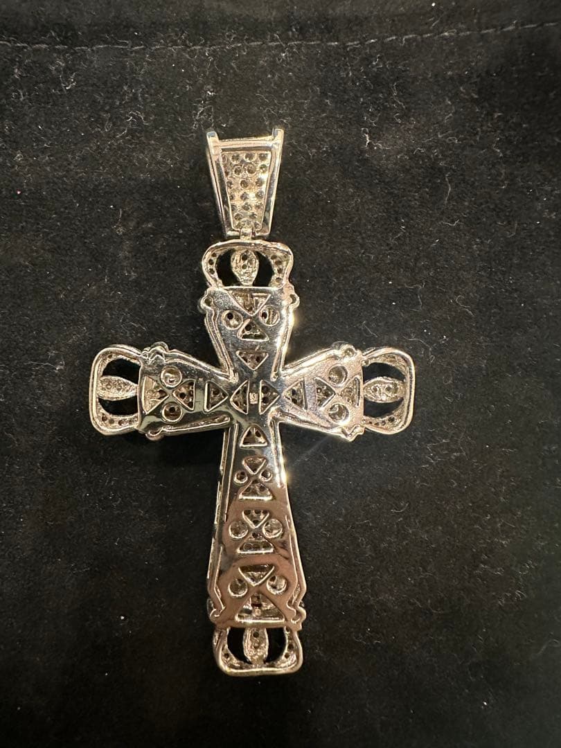 シルバー925 クロス　ペンダント　HIPHOP ネックレス Y2K