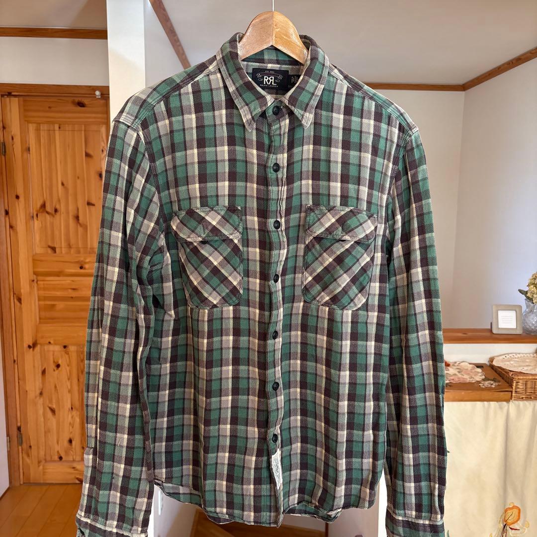 RRL チェック柄 長袖シャツ M