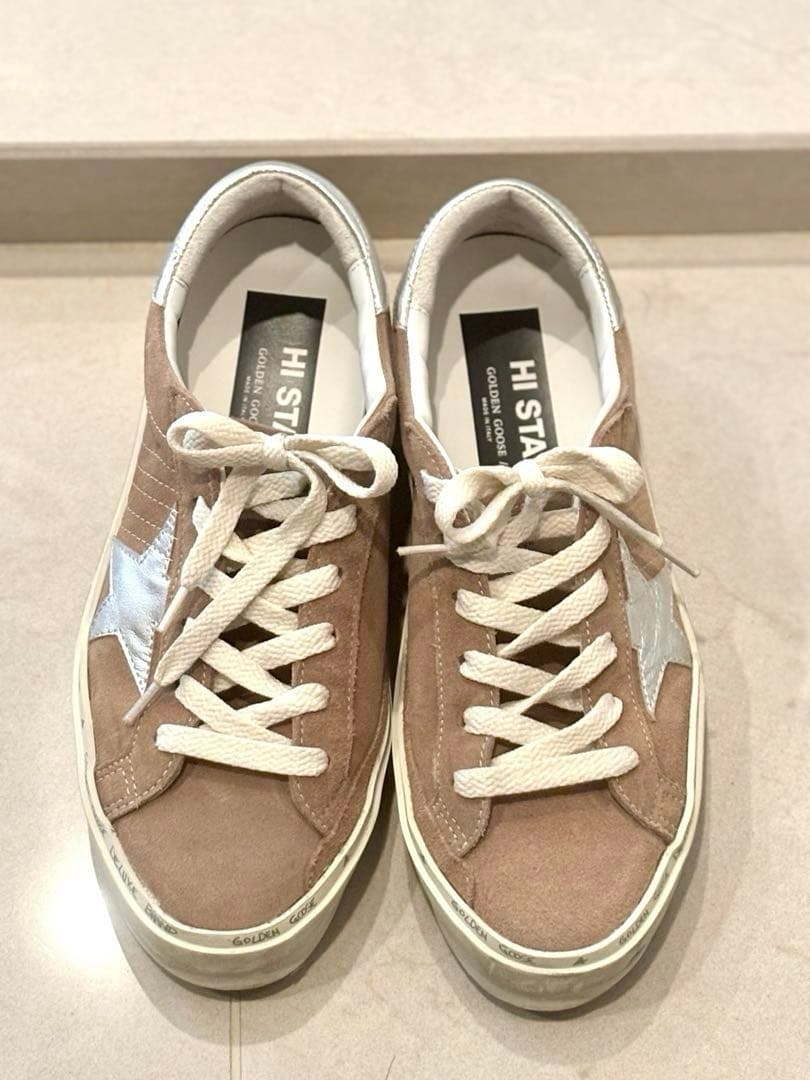 靴 GOLDEN  HI STAR SUEDE SNEAKER 38
