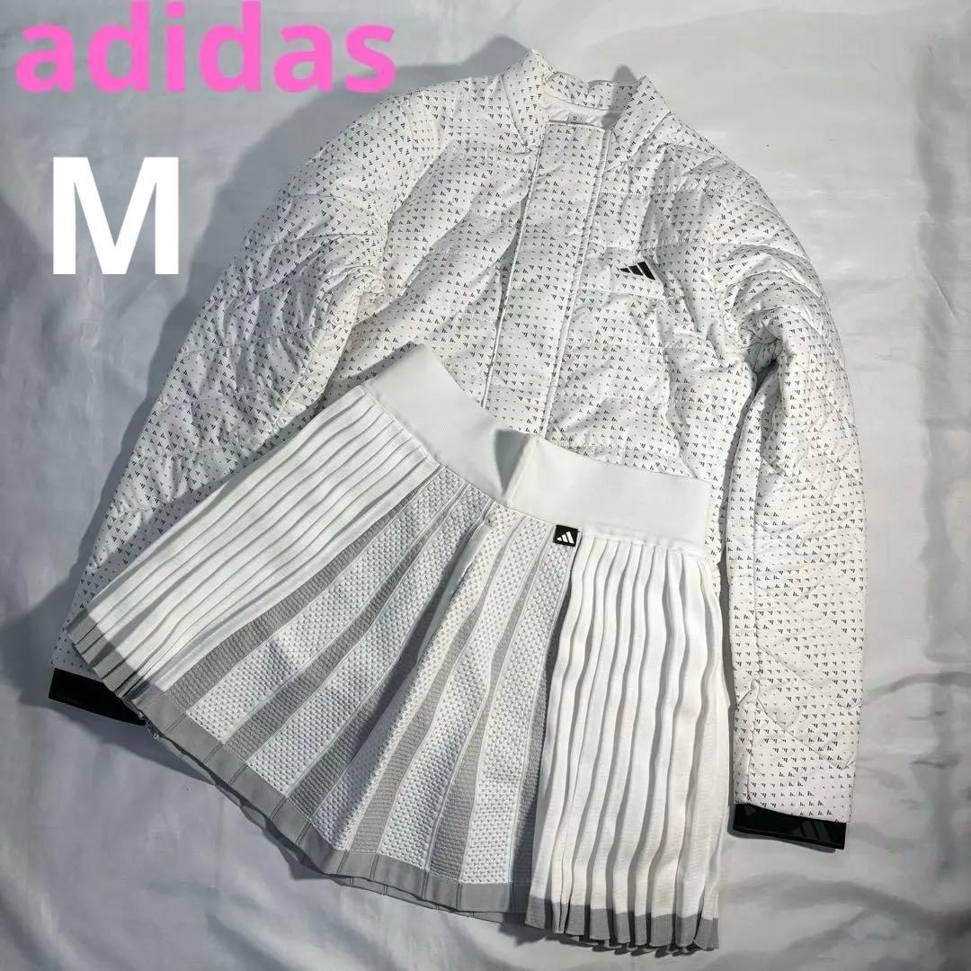 未使用　adidas ゴルフ　中綿ジャケット　プリーツスカート　セット