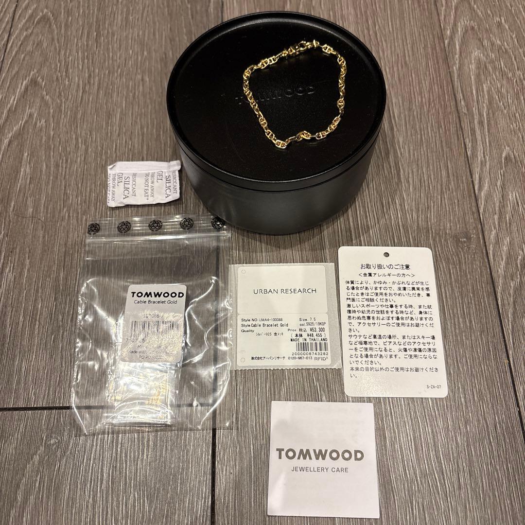 アクセサリー TOM WOOD Cable Bracelet Gold